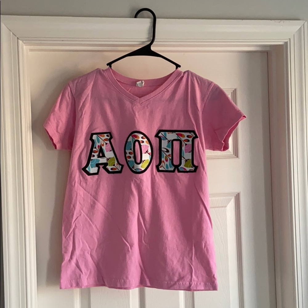 Alpha Omicron Pi Letters Shirt